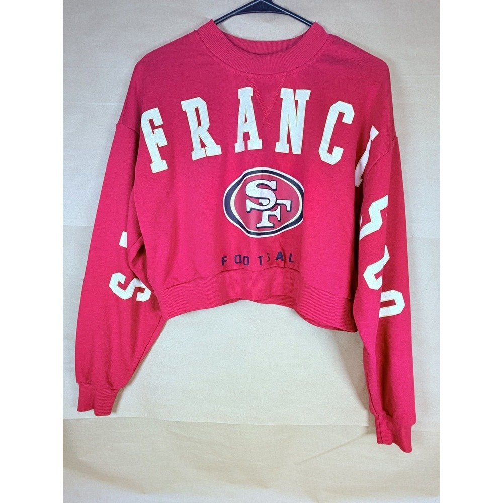 San Francisco 49ers Ultra Game Womens S Cropped Sweatshirt Red NFL SF